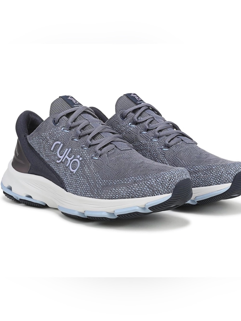 Ryka Women's Gray and Navy Athletic Walking Shoes